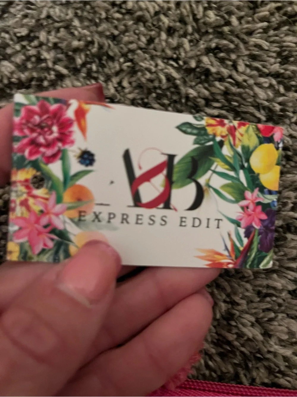 Express Edit beaded coin purse